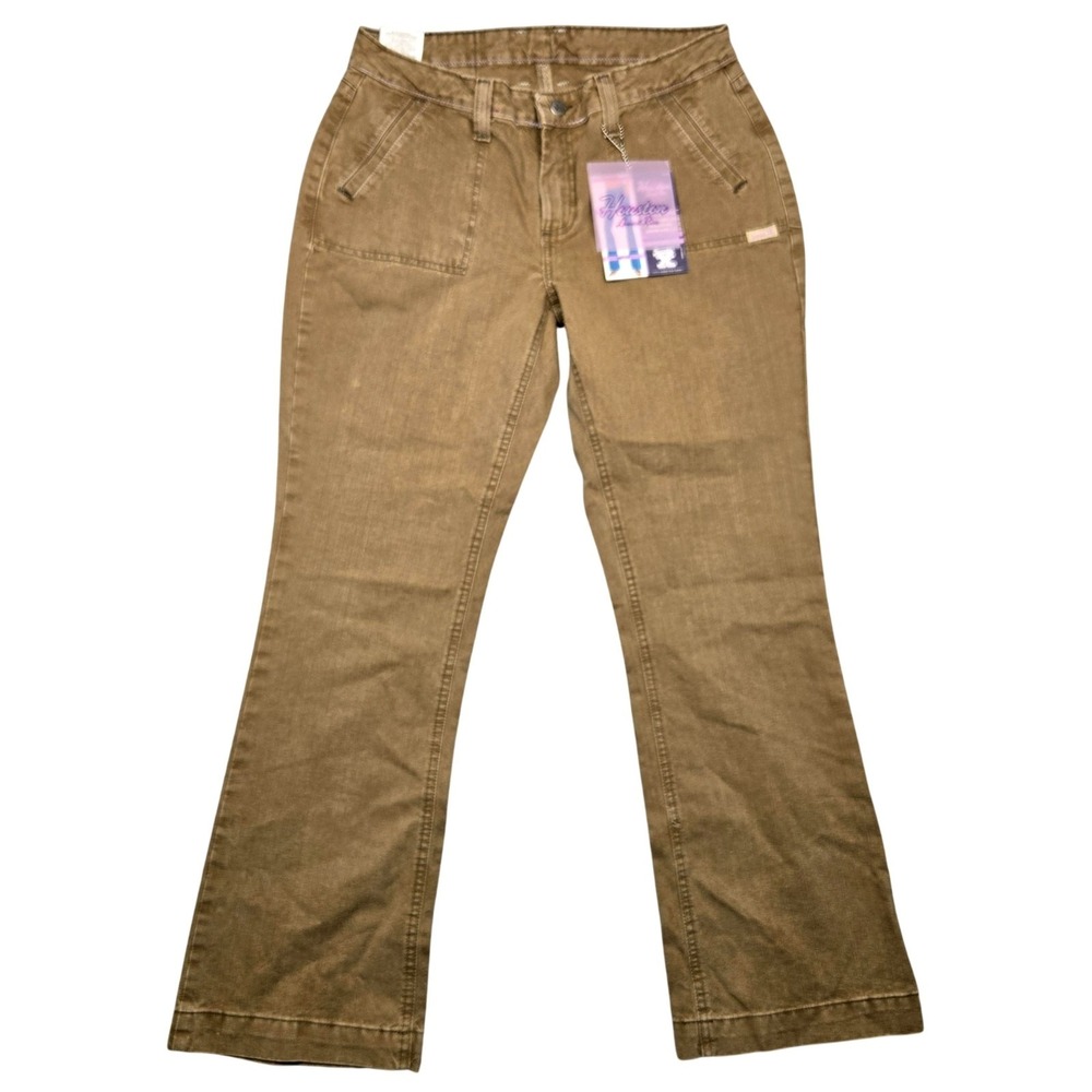 Wrangler Twenty X Houston Jeans Womens 11/12 X 32 Brown Slim‎ Fit Boot Cut New